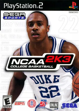 NCAA College Basketball 2K3 box cover front